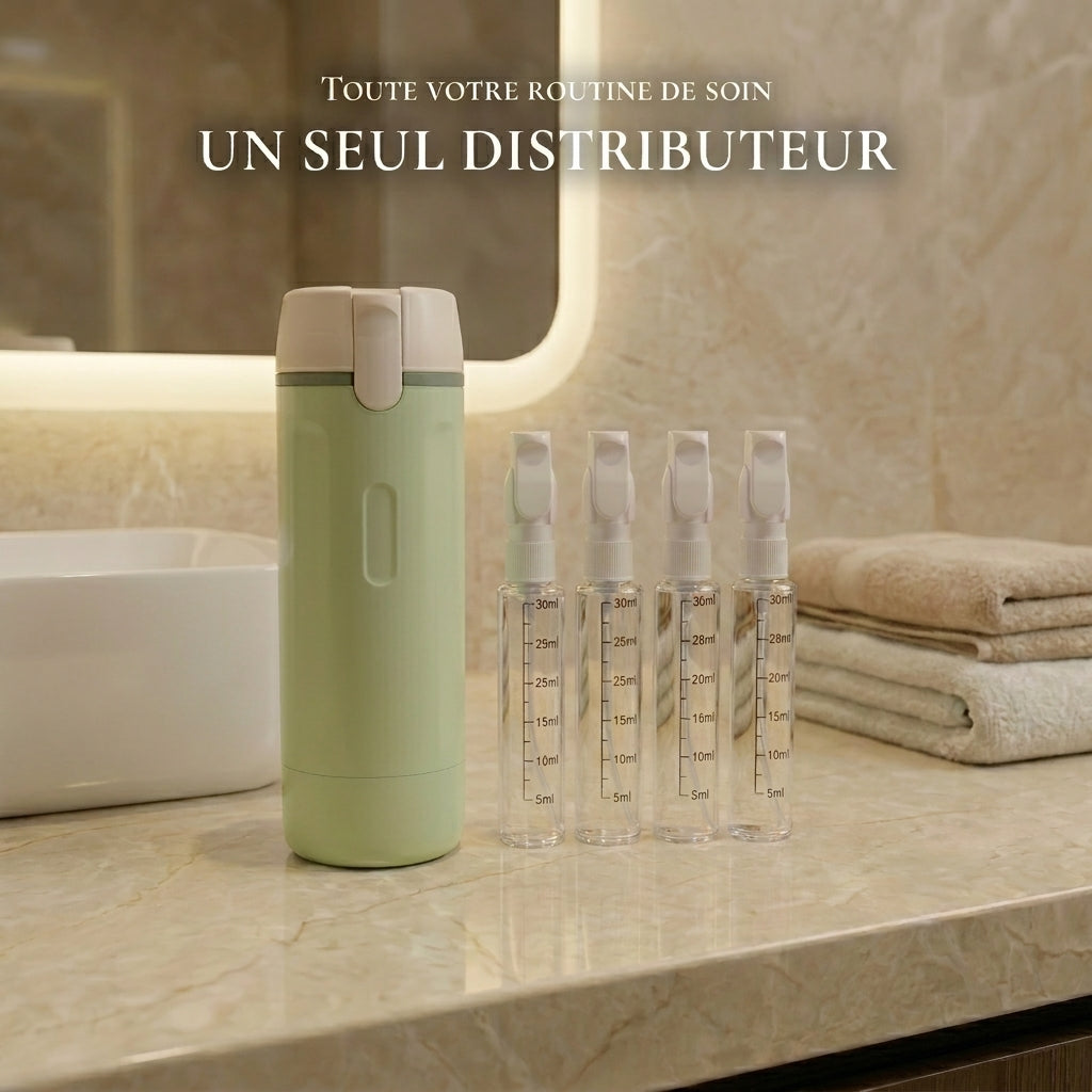 Distributeur de voyage 4 en 1
