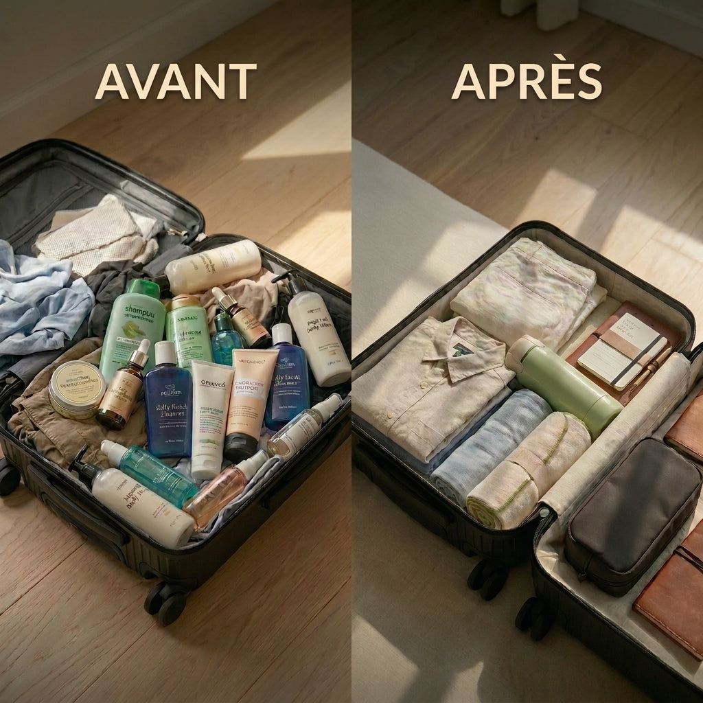 Distributeur de voyage 4 en 1